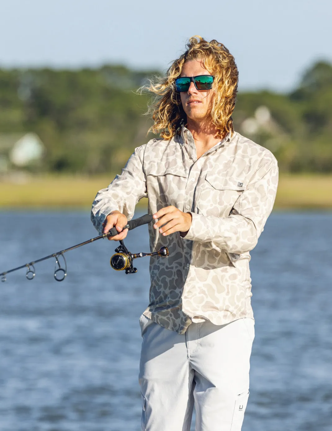 KC Print Tide Point Button-Down