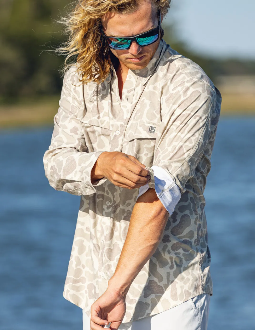 KC Print Tide Point Button-Down
