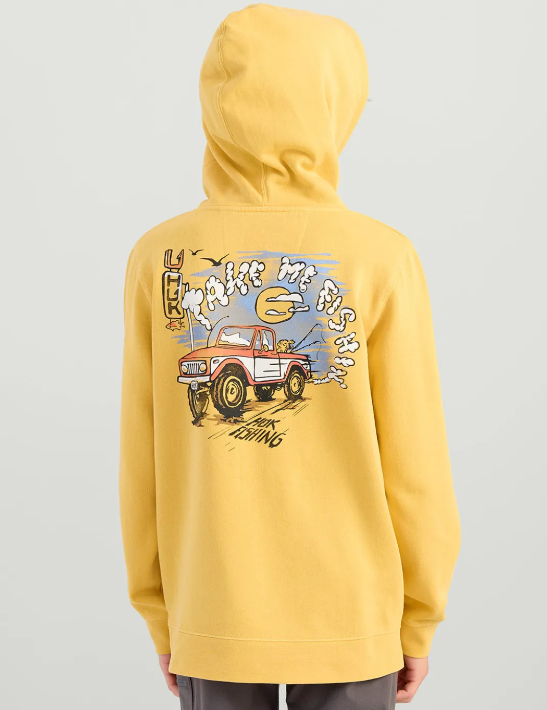 Kids Huk Truck Cotton Hoodie
