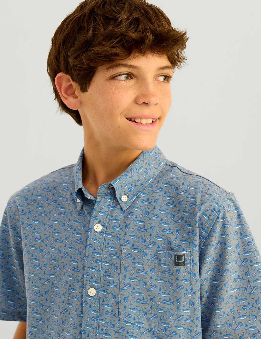 Kids Kona Short Sleeve Button-Down