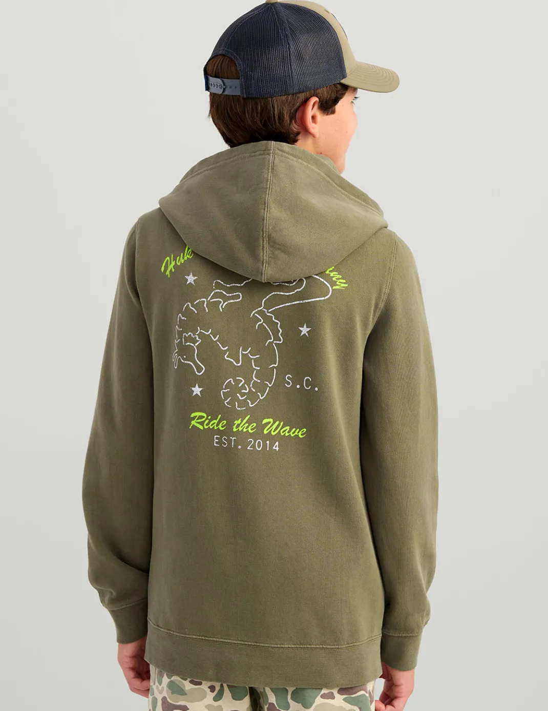 Kids Sea Horse Cotton Fleece
