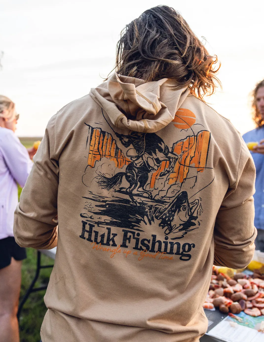 Trout Wrangle Hoodie Tee