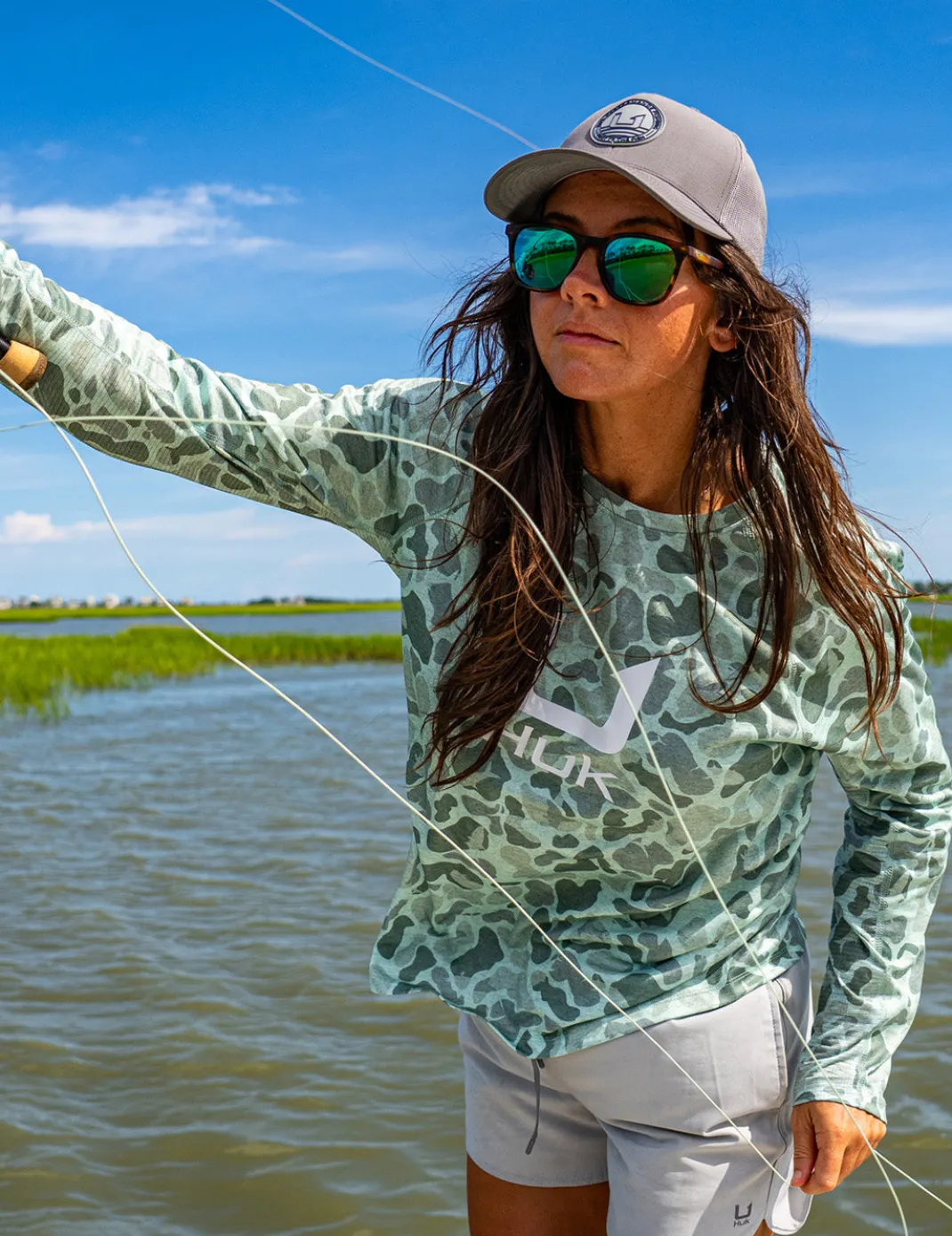 Womens KC Print Icon Performance Crew